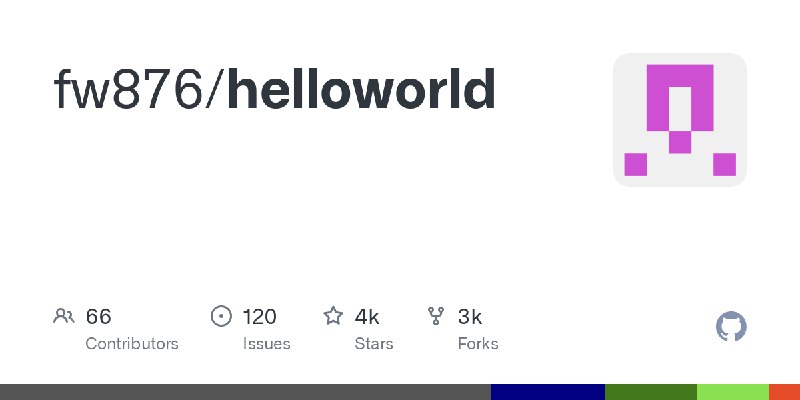 GitHub - fw876/helloworld