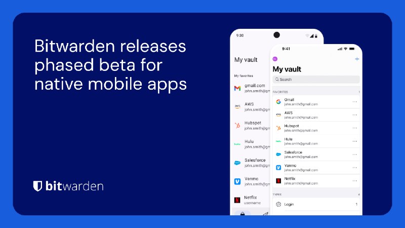 Bitwarden releases native mobile apps  | Bitwarden