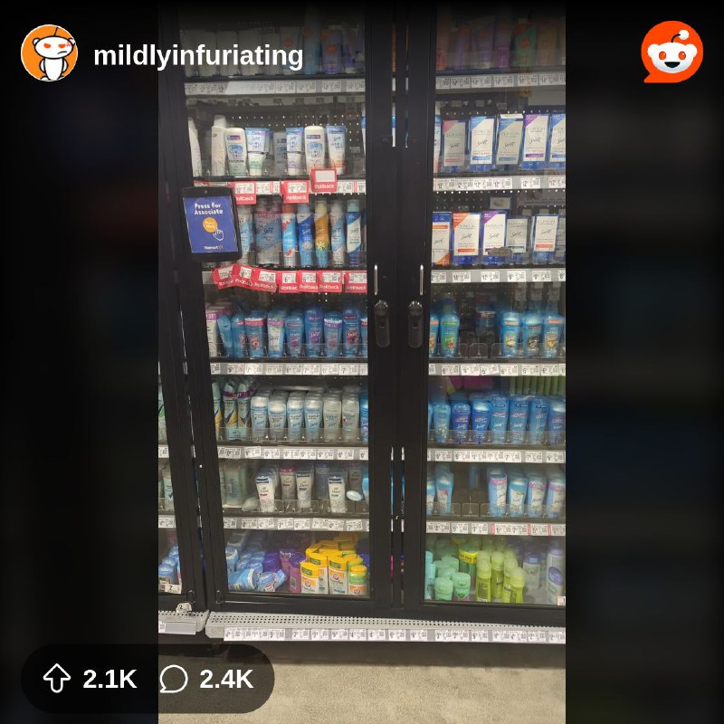 From the mildlyinfuriating community on Reddit: Seriously, Walmart?