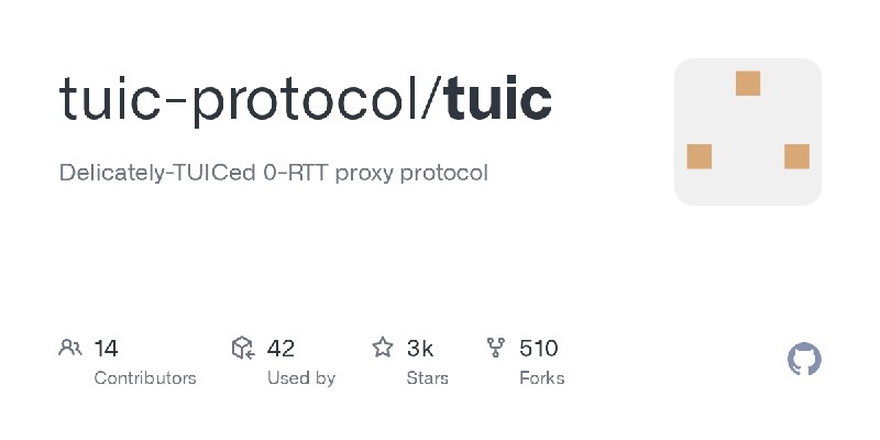 GitHub - tuic-protocol/tuic: Delicately-TUICed 0-RTT proxy protocol