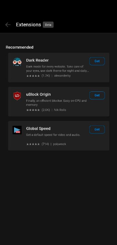 Edge for Android 即将支持插件功能，目前已经在 Edge Canary 分支进行测试！ 原文
