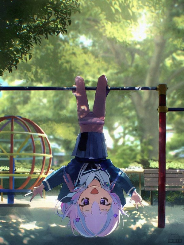 #日常 #AI绘画 #PS基于AI绘画和PS的较为成功的成品（左边是原作，右边是修改版，大头赛高，我不管原作： 